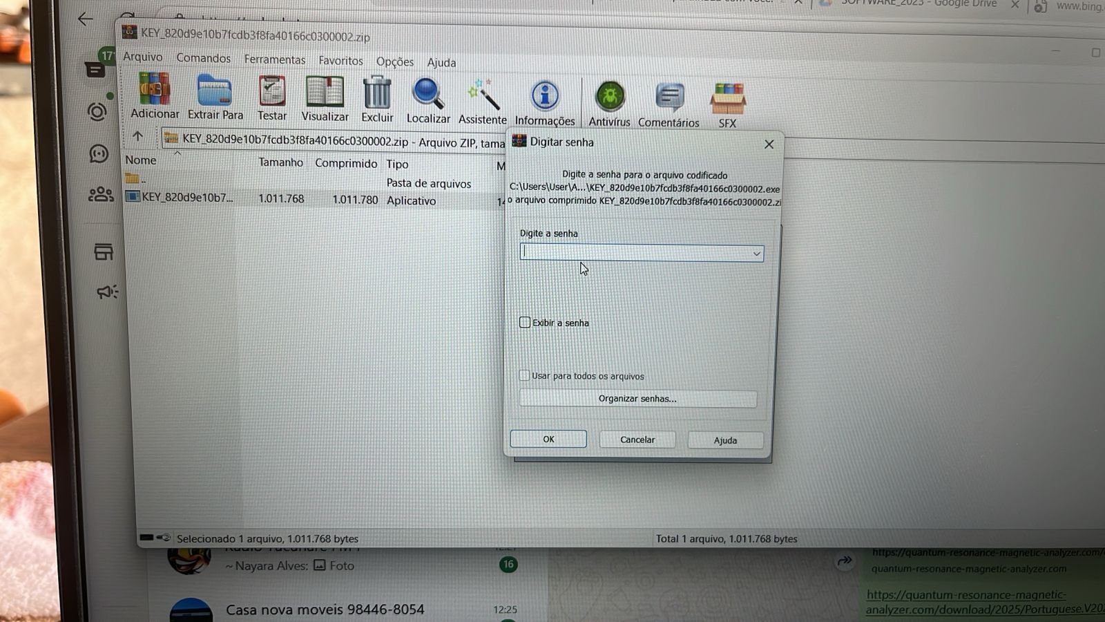 2025 5 22 Brasil Marcia Analisador Quantico CD de instalacao Software Download 007