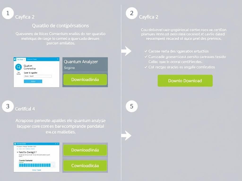 Proceso de descarga de un programa analizador cuántico con verificación de seguridad Proceso de descarga de un programa analizador cuántico con verificación de seguridad