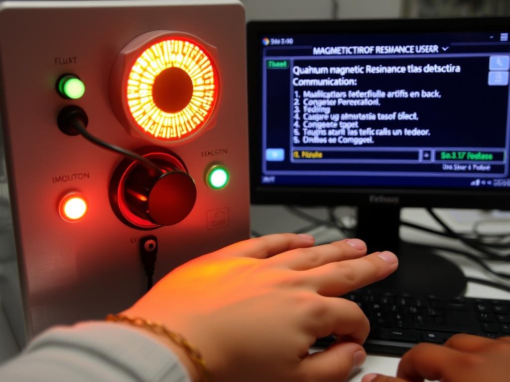 Prueba de funcionamiento del analizador cuántico de resonancia magnética Prueba de funcionamiento del analizador cuántico de resonancia magnética