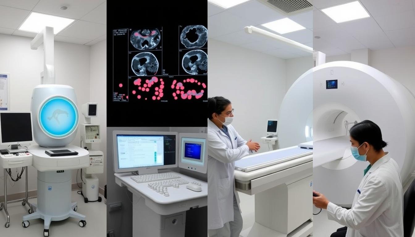 Comparación visual entre diferentes métodos diagnósticos incluyendo el analizador cuántico Comparación visual entre diferentes métodos diagnósticos incluyendo el analizador cuántico