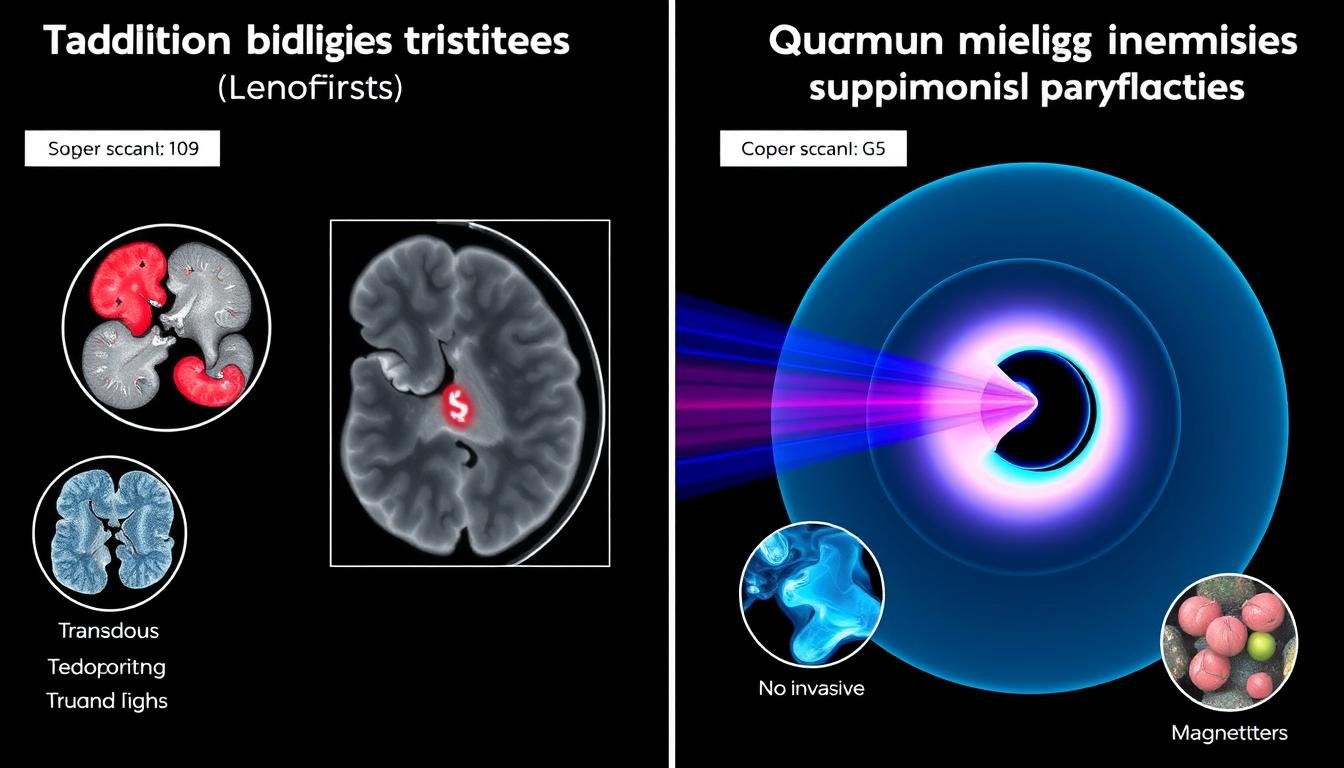 Comparación visual entre métodos diagnósticos tradicionales y el analizador cuántico de resonancia magnética Comparación visual entre métodos diagnósticos tradicionales y el analizador cuántico de resonancia magnética