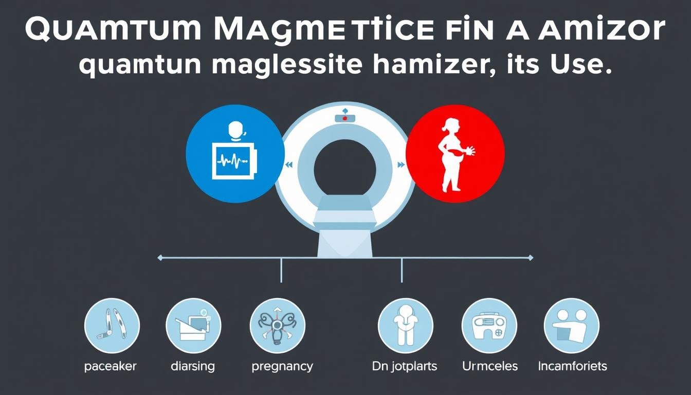 Infografía sobre contraindicaciones del analizador cuántico de resonancia magnética Infografía sobre contraindicaciones del analizador cuántico de resonancia magnética