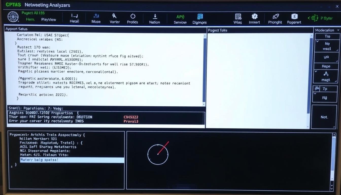Pantalla de diagnóstico de problemas del analizador cuántico Pantalla de diagnóstico de problemas del analizador cuántico