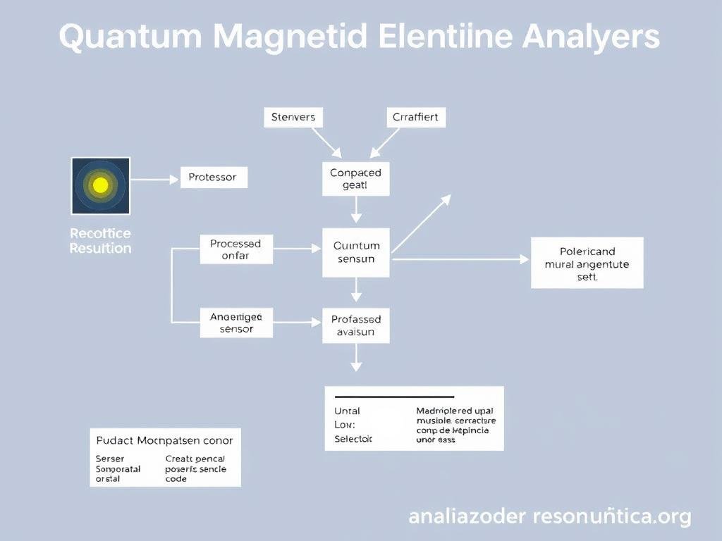 Diagrama técnico del funcionamiento del analizador cuántico de resonancia magnética Diagrama técnico del funcionamiento del analizador cuántico de resonancia magnética