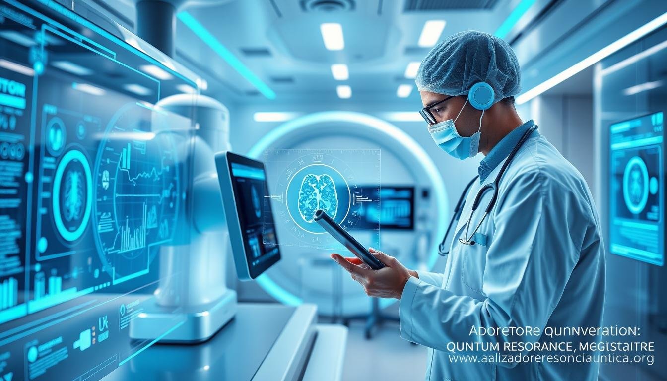 Profesional utilizando tecnología avanzada de analizador cuántico Profesional utilizando tecnología avanzada de analizador cuántico