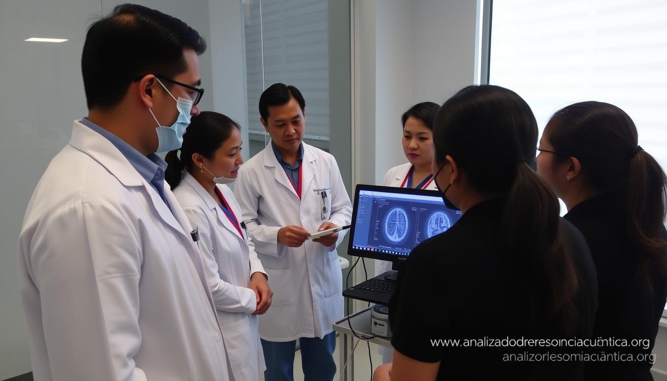 Sesión de capacitación para el analizador cuántico de resonancia magnética MAIKONG