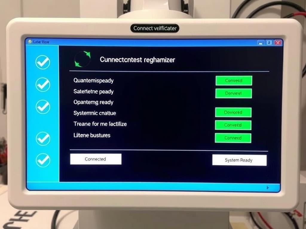 Verificación de conexión exitosa del analizador cuántico Verificación de conexión exitosa del analizador cuántico