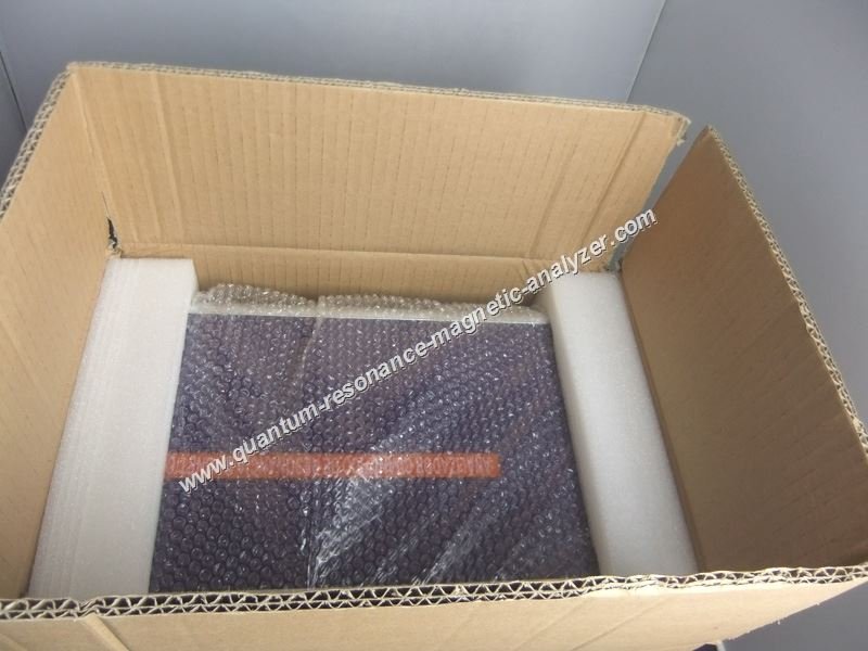 Software Analizador Cuantico MAIKONG mostrando interfaz principal con múltiples idiomas disponibles