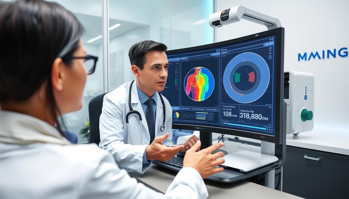 Analizador cuantico original MAIKONG en uso profesional