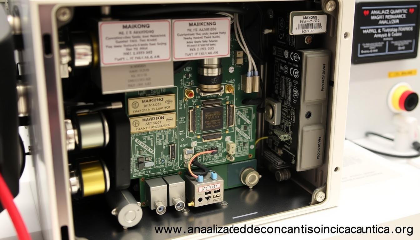 Componentes técnicos del analizador cuántico de resonancia magnética