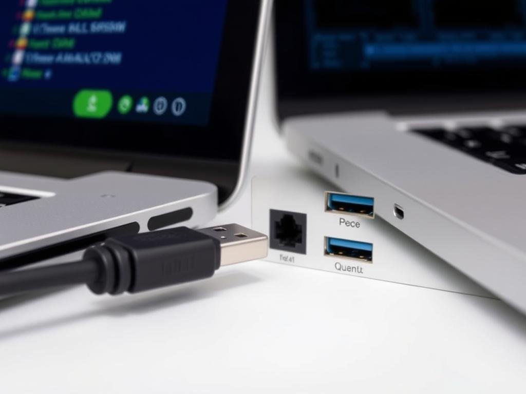 Conexión del analizador cuantico original al ordenador