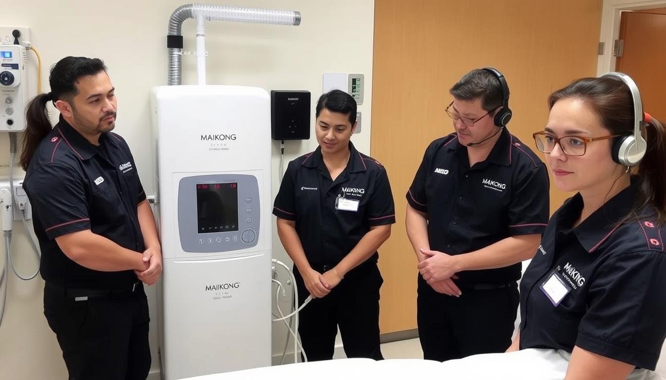 Equipo de soporte técnico MAIKONG para hidroterapia de colon en Guadalajara