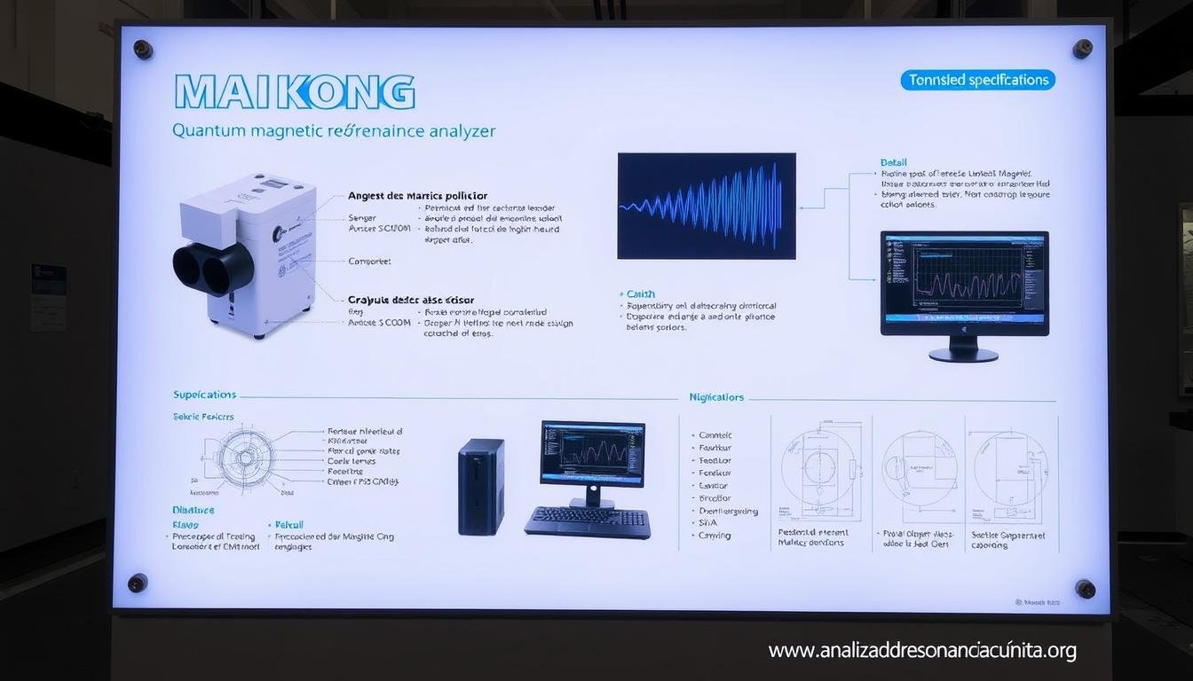 Especificaciones técnicas del analizador cuántico MAIKONG