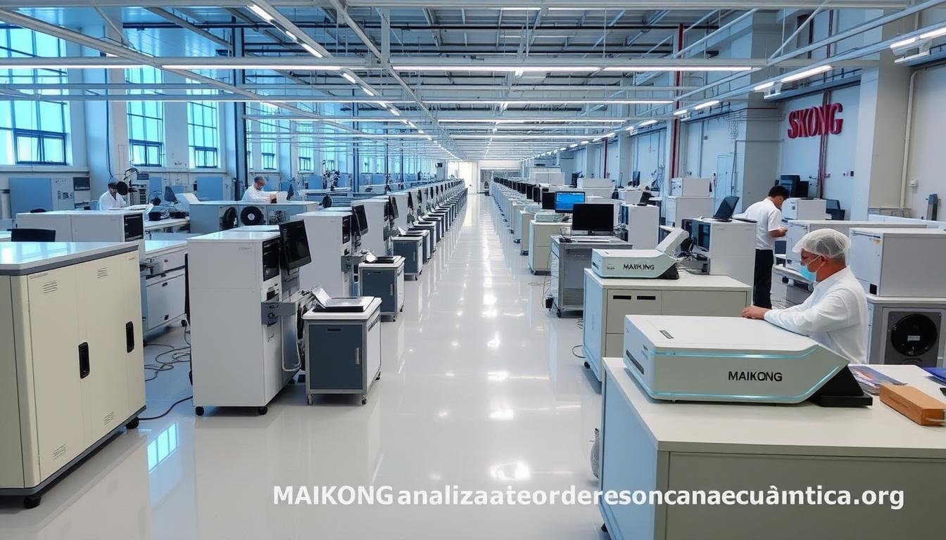 Fábrica de MAIKONG con línea de producción de analizadores cuánticos