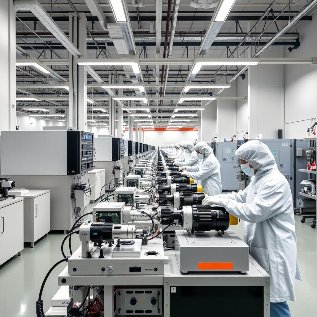 Instalaciones de fabricación de MAIKONG con líneas de producción de analizadores cuánticos