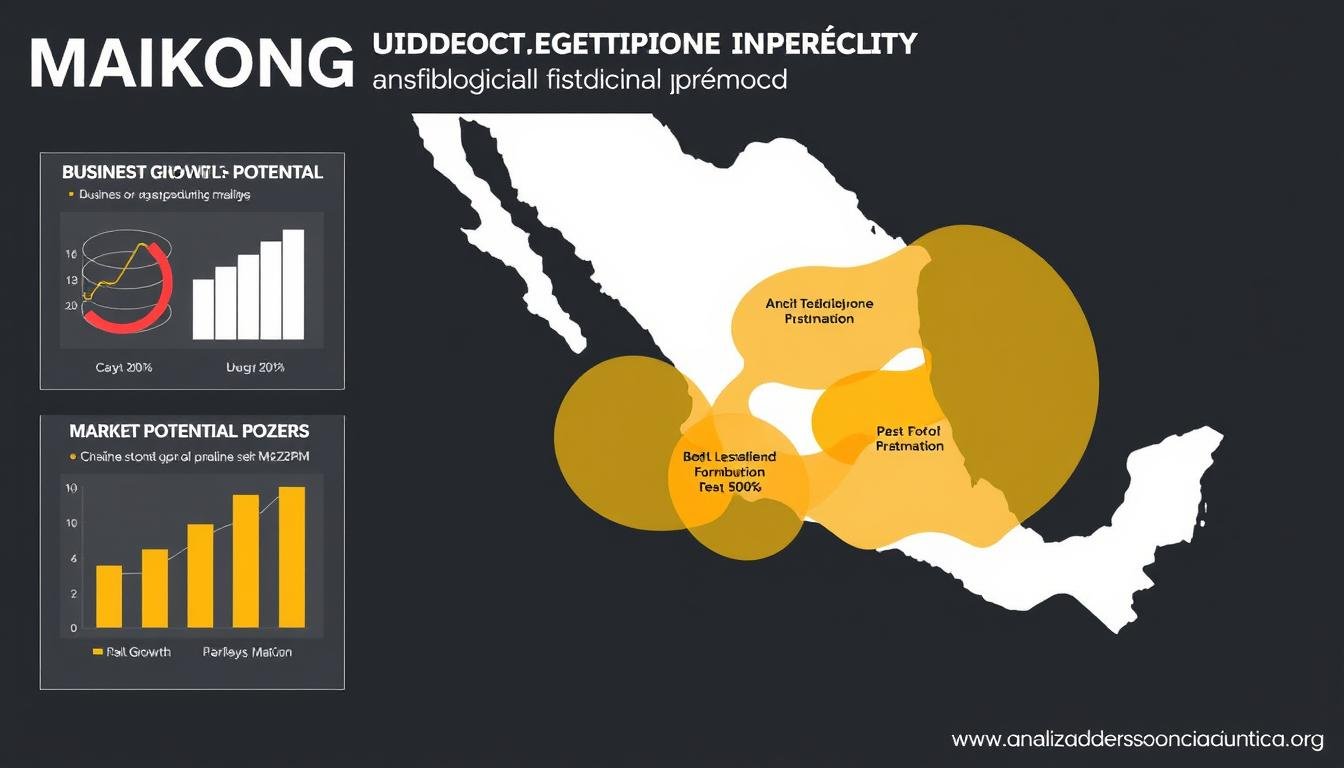Mapa de México mostrando oportunidades de distribución del analizador cuántico