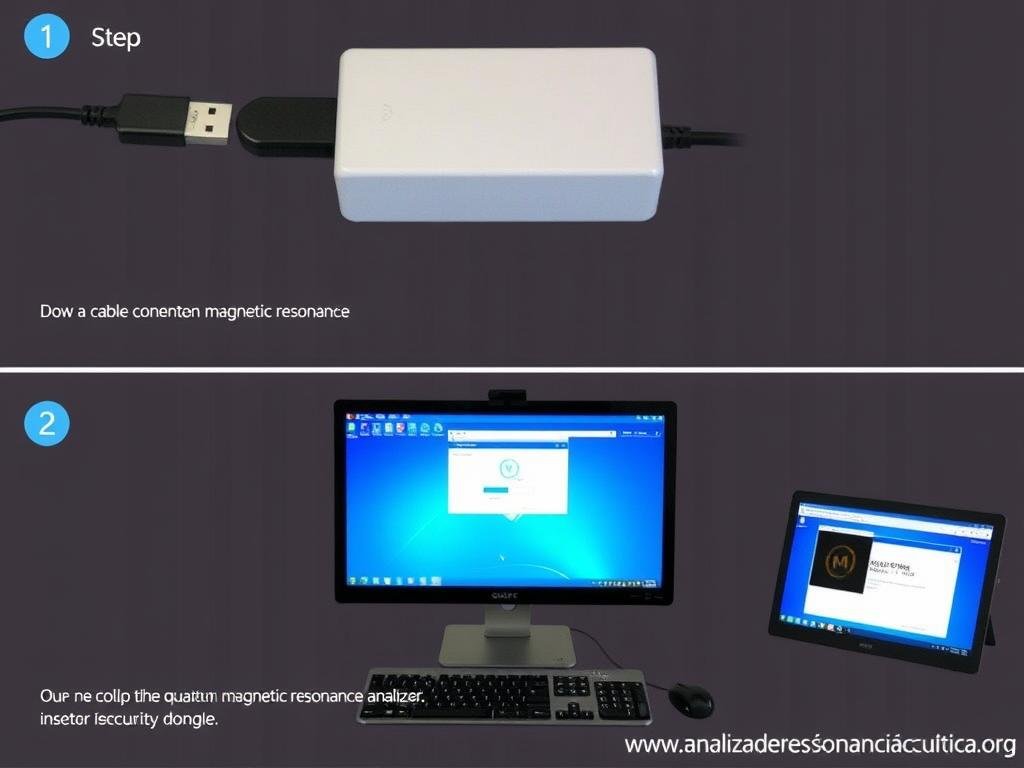 Proceso de conexión del analizador cuántico MAIKONG al ordenador