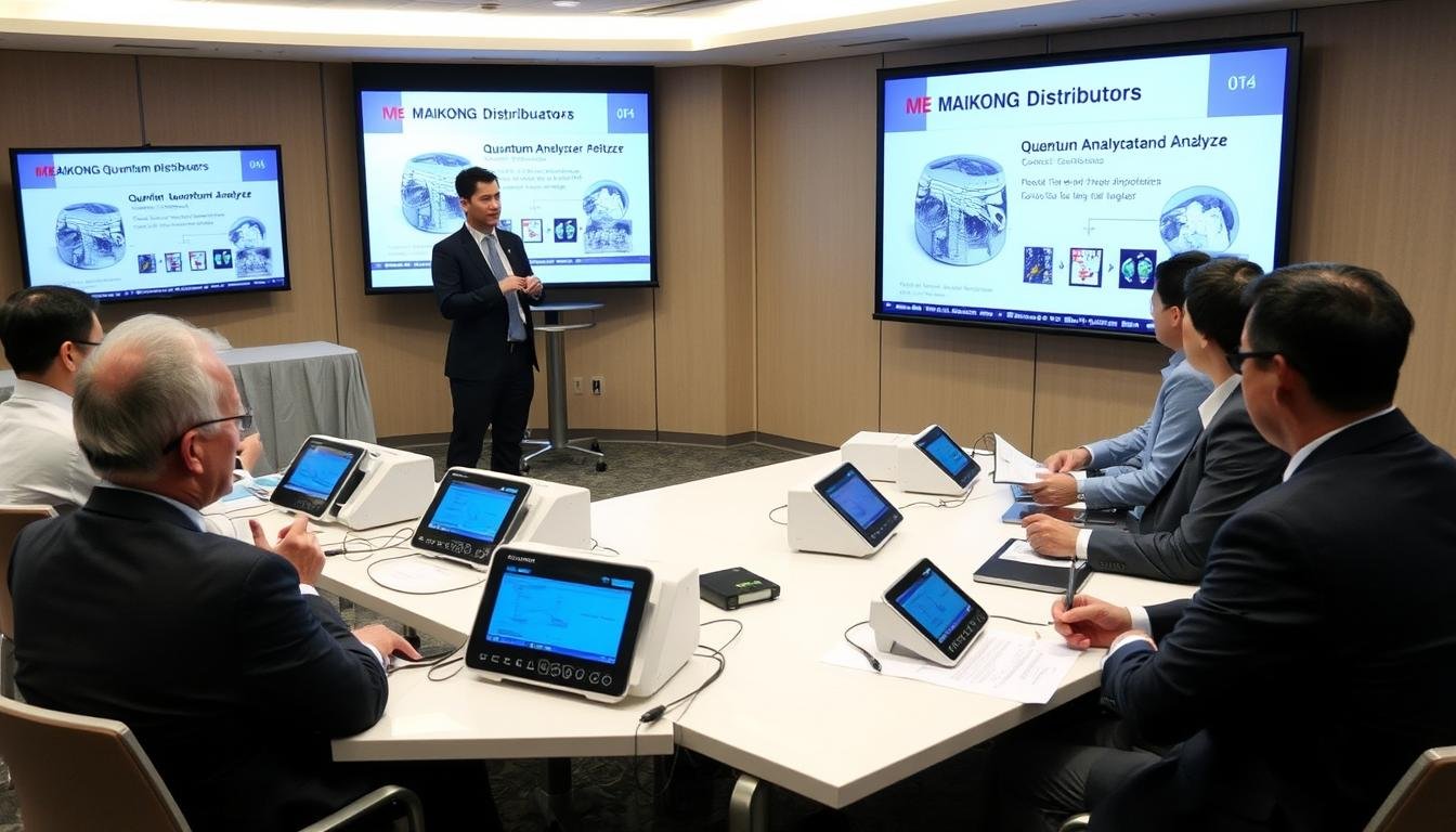 Sesión de capacitación para distribuidores del analizador cuántico MAIKONG