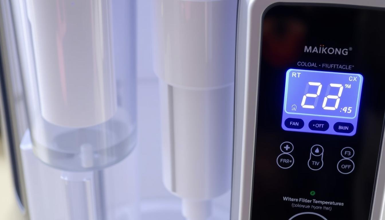 Sistema de filtración y control de temperatura del equipo MAIKONG para hidroterapia de colon