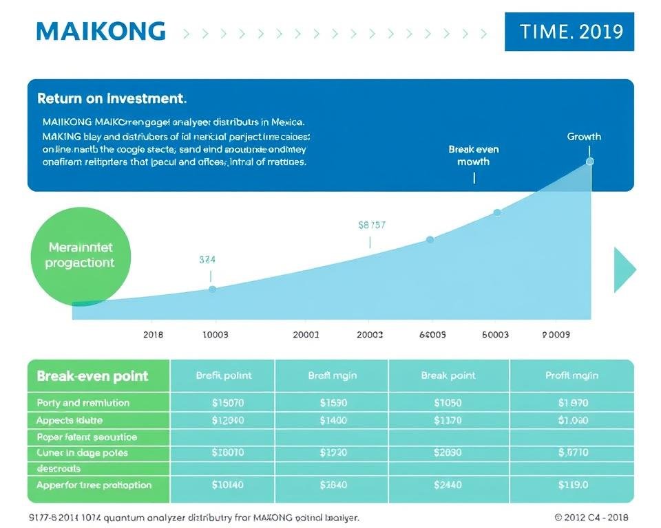 Gráfico de retorno de inversión para distribuidores del analizador cuántico