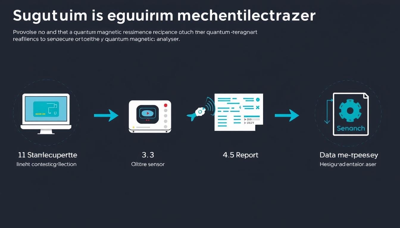 Proceso paso a paso de uso del analizador cuántico de resonancia magnética