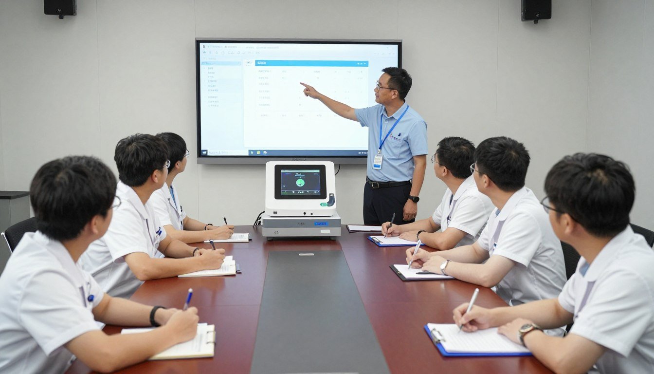 Sesión de capacitación sobre el uso del analizador cuántico de resonancia magnética MAIKONG