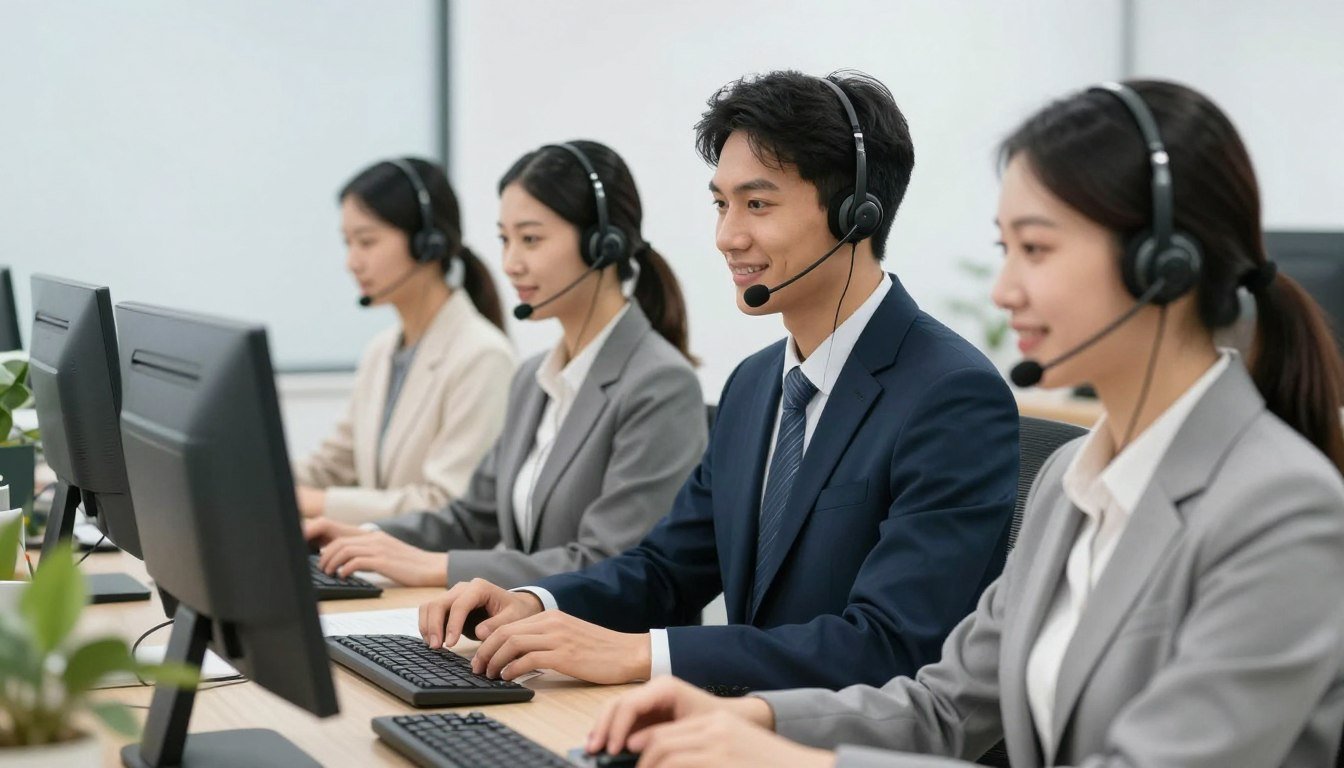 Equipo de soporte técnico de MAIKONG atendiendo consultas