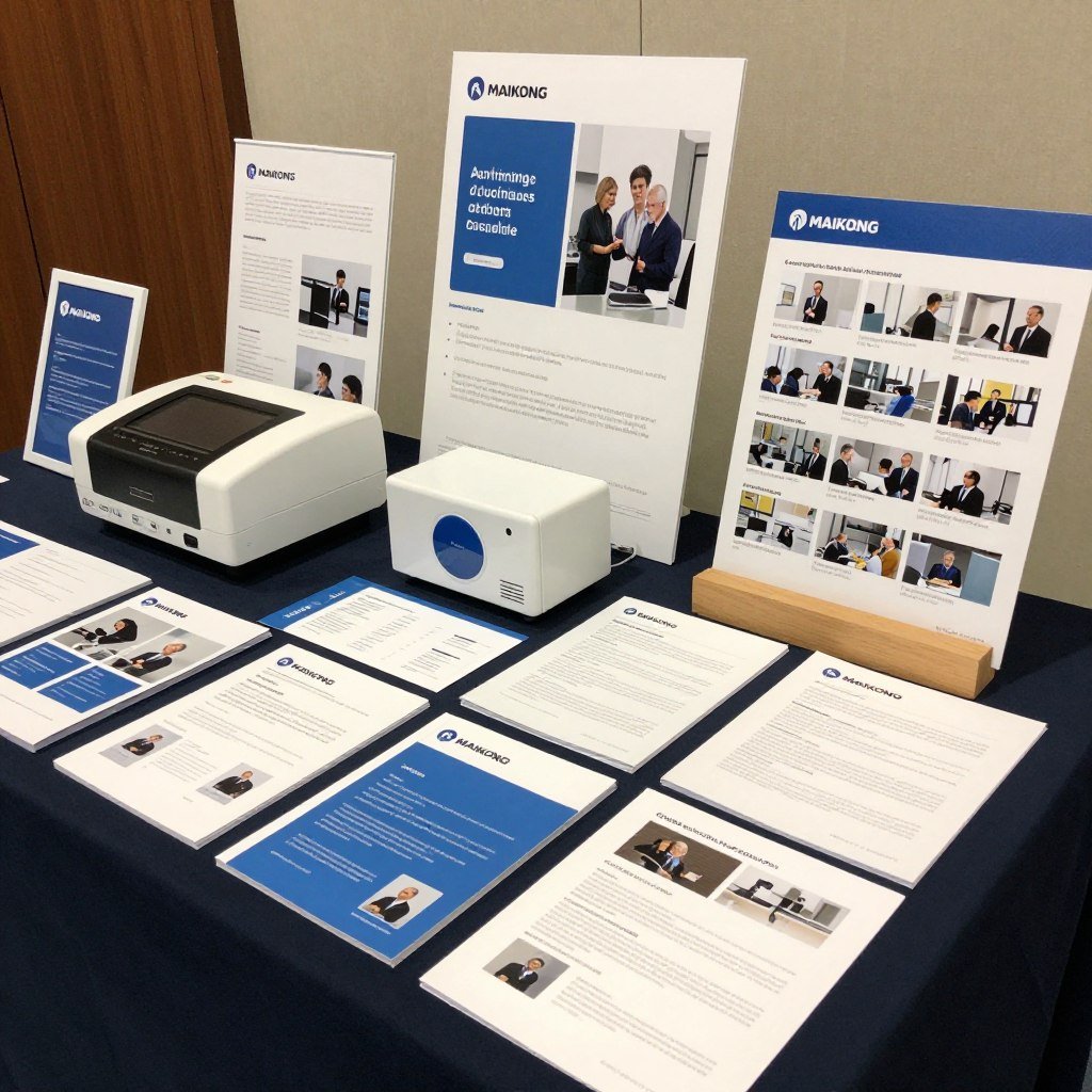 Materiales de marketing para distribuidores del analizador cuántico de resonancia magnética