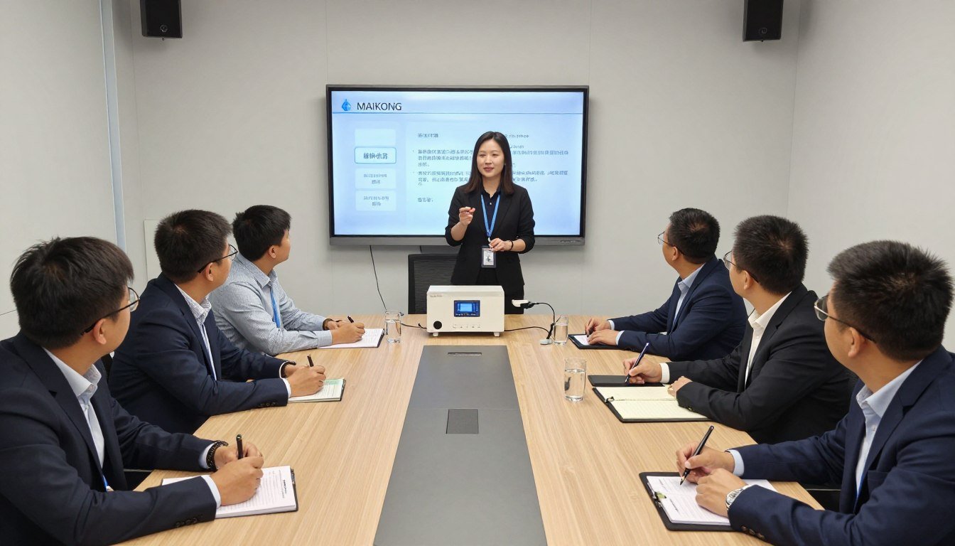 Sesión de capacitación para distribuidores del analizador cuántico de resonancia magnética