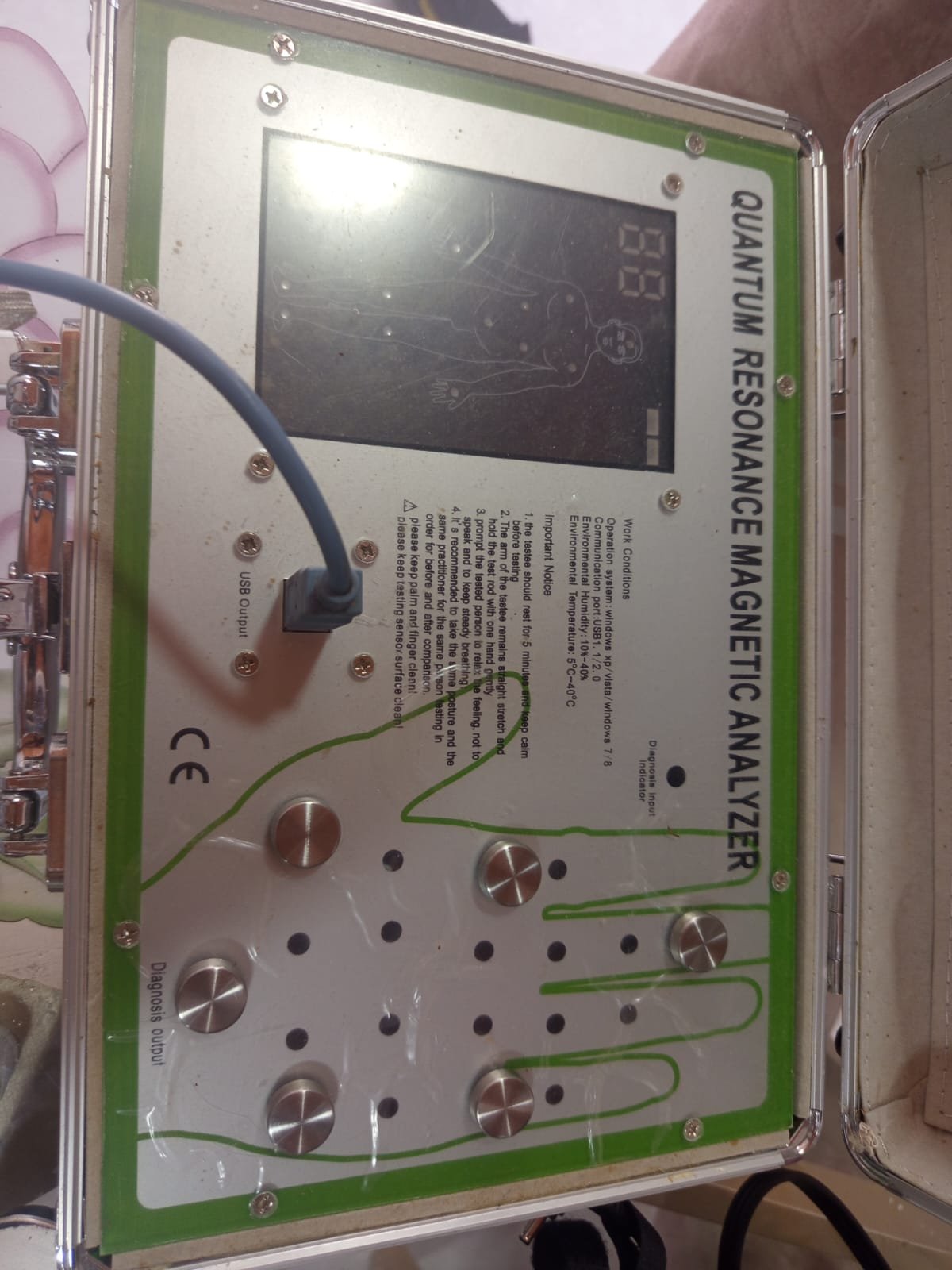 Tienes el software para esta máquina quantum resonance magnetic analyzer de 4 generación 003
