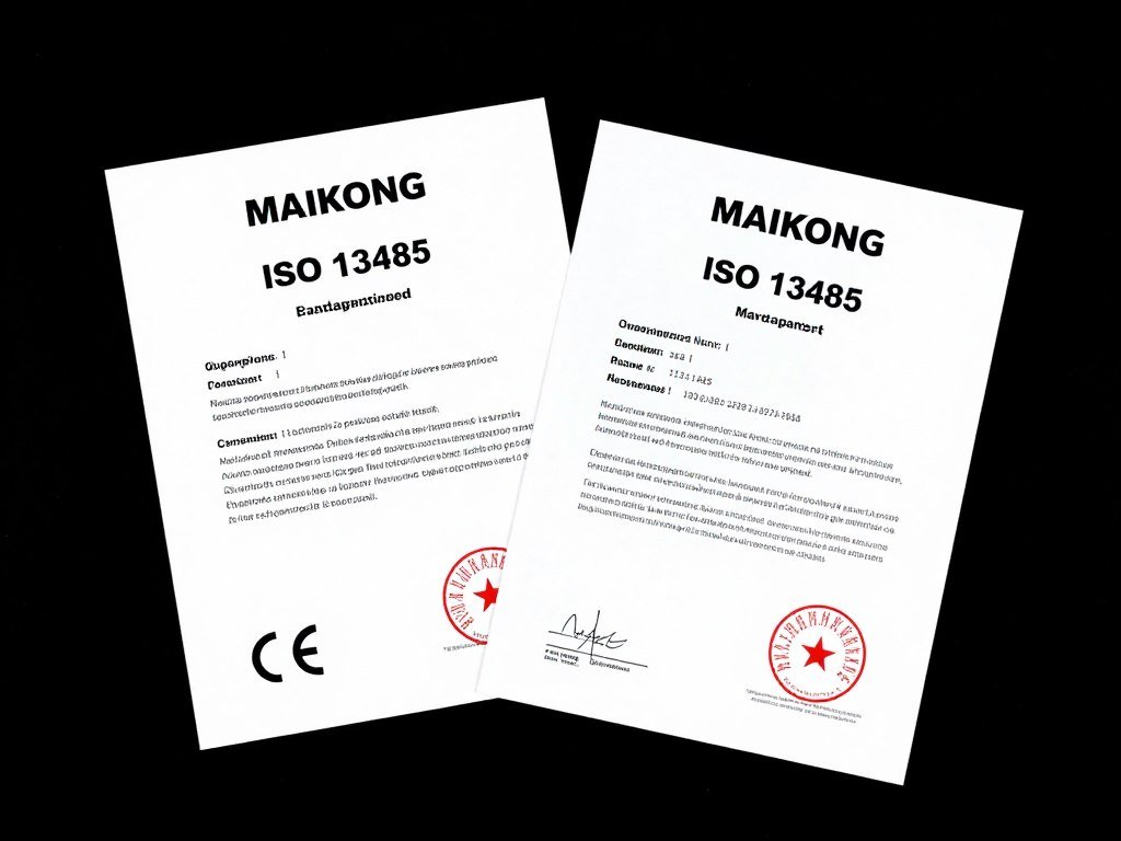 Certificados CE e ISO 13485 oficiales de MAIKONG para analizador cuántico