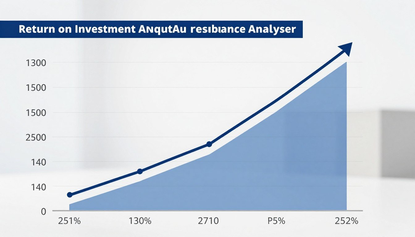 Gráfico mostrando el retorno de inversión del analizador cuántico Gráfico mostrando el retorno de inversión del analizador cuántico